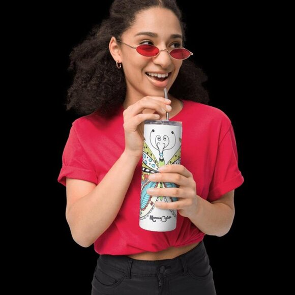 Butterfly Tumbler by Momma Balisti - 20oz Stainless Steel Tumbler @MommaBalisti - Picture 3 of 4